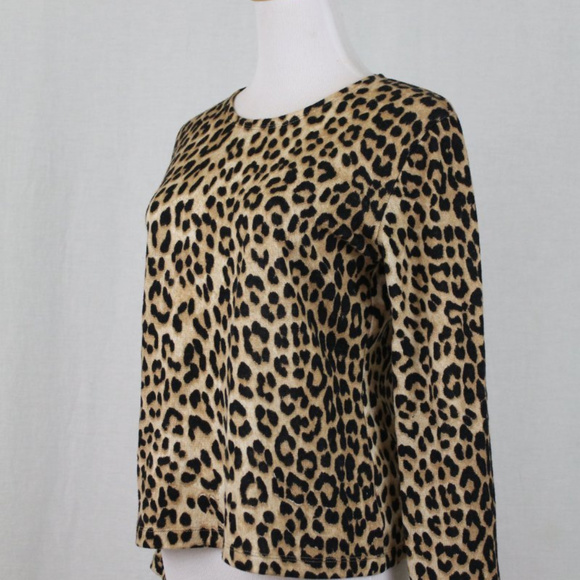 MAGDA BUTRYM Cheetah Print Wool Sweater Italy 42 S - Picture 3 of 7